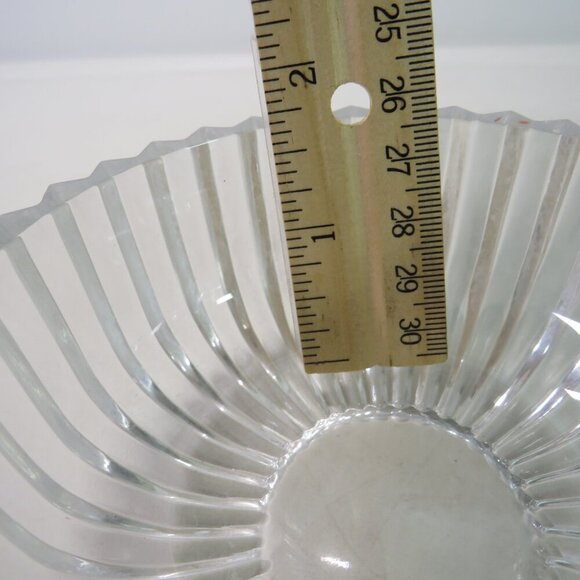 Rose floral lead crystal glass dish with lid Bohemia Vanity Dish - Picture 10 of 16